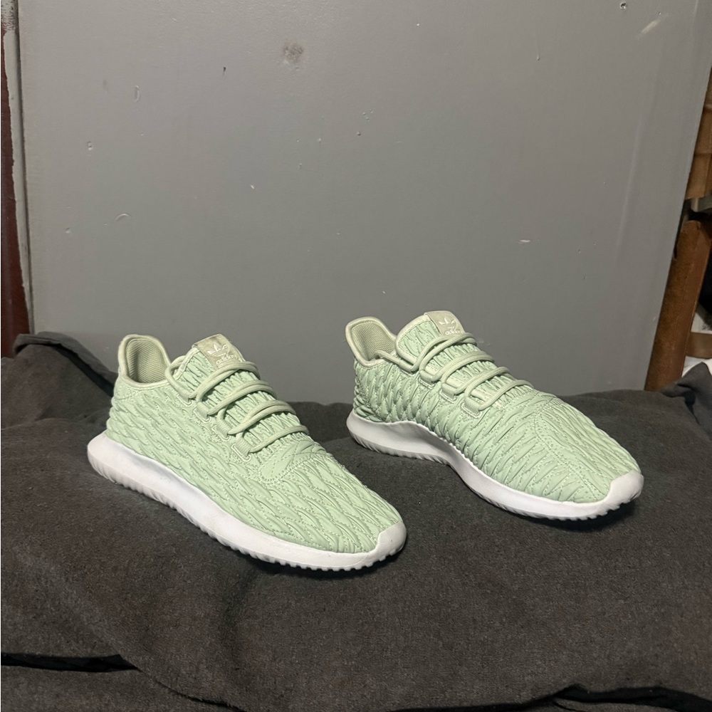 Adidas Tubular Shadow Women’s Light Green Knit Sneakers